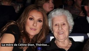 Celine Dion rend hommage à sa mère décédée