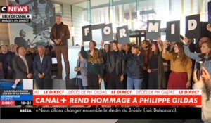 L’hommage des salariés de Canal+ à Philippe Gildas sur CNews