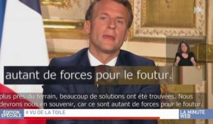 Zapping du 15/04 : Allocution d'Emmanuel Macron : l'erreur de sous-titrage qui laisse perplexe