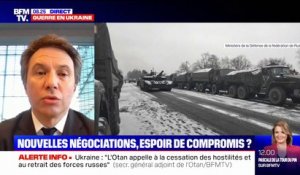 Guerre en Ukraine: "L'Otan appelle à la cessation des hostilités, au retrait des forces russes", selon son secrétaire général adjoint