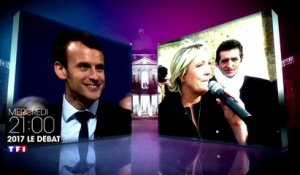 Présidentielle 2017 le débat Macron-LePen- TF1 - 03 05 17