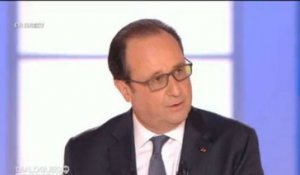 Léa Salamé face à François Hollande