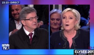 Le zapping du 05/04 : Clash entre Jean-Luc Mélenchon et Marine Le Pen