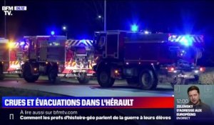 Crues dans l'Hérault: des habitants d'un quartier de Béziers ont été évacués dans la nuit ce lundi