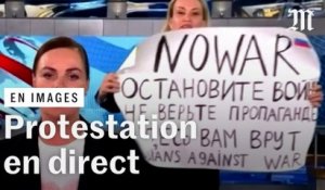 « Ne croyez pas la propagande » : la protestation antiguerre d’une journaliste russe