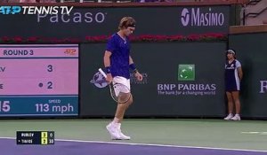 Indian Wells - Rublev sort Tiafoe