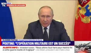 Vladimir Poutine: " En essayant de persécuter la Russie, l'Occident a laissé tomber son masque de civilité et a commencé à agir de manière belliqueuse"
