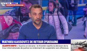 Matthieu Kassovitz de retour d'Ukraine: "On est dans une situation où il faut nourrir des enfants après 3 jours d'attente"