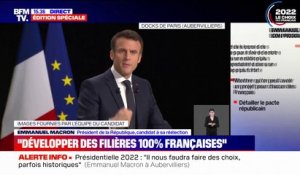 Emmanuel Macron présente son programme pour une "indépendance culturelle et informationnelle"
