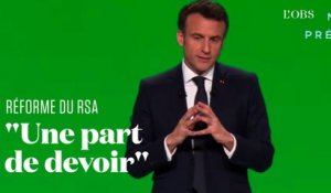 Emmanuel Macron veut réformer le RSA avec "15 à 20 heures d’activité" par semaine