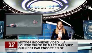 Vidéo MotoGP Indonésie : la chute de Marc Marquez encore en Q2