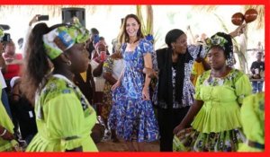 Le prince William et Kate Middleton pris dans la danse lors de leur voyage officiel dans les Caraïbe