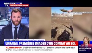 Ukraine: les premières images d'un combat au sol