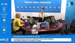 24/03/2022 - Le 6/9 de France Bleu Mayenne en vidéo