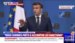 Emmanuel Macron: "Il y a déjà 3,5 millions de réfugiés ukrainiens en Europe"