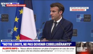 Emmanuel Macron sur la guerre en Ukraine: "Le travail de discussion doit être incessant"