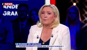 Marine Le Pen sur les possibles armes chimiques de la Russie : «Je n'ai confiance que dans les services de renseignements français»