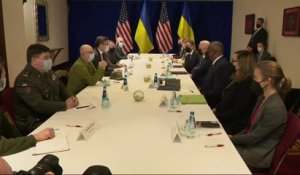 Les images de la rencontre entre Joe Biden et deux ministres ukrainiens