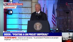 Joe Biden: "Nous allons dédier 1 milliard de dollars en aide humanitaire" pour l'Ukraine