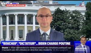 "Boucher", "dictateur": Joe Biden charge Poutine