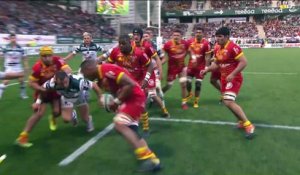 TOP 14 - Essai de Genesis Mamea LEMALU (USAP) - Section Paloise - USA Perpignan - J21 - Saison 2021/2022