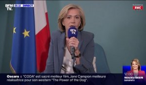Valérie Pécresse, à propos des "Macron assassin" scandés au meeting de Zemmour: "On ne laisse pas dire ce genre de choses"