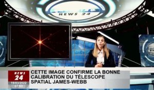 Cette image confirme le calibrage correct du télescope spatial James Webb