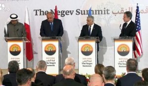 Rencontre inédite en Israël entre les chefs de la diplomatie israélien, américain et de pays arabes