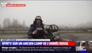 Guerre en Ukraine: les reporters de BFMTV se sont rendus dans un ancien camp de l'armée russe