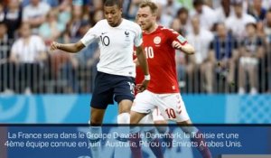CdM 2022 - La France avec le Danemark et la Tunisie