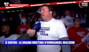 Au meeting d'Emmanuel Macron, des supporters gonflés à bloc