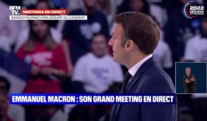 Emmanuel Macron met en garde ceux qui pensent que "l'élection est déjà jouée"