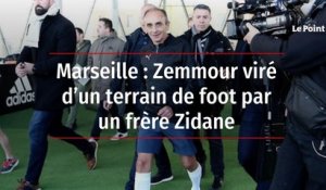 Marseille : Zemmour viré d'un terrain de foot par un frère Zidane