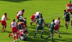 TOP 14 - Essai de Lucas REY (SP) - Biarritz Olympique - Section Paloise - Saison 2021/2022