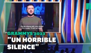 Aux Grammy Awards, Volodymyr Zelensky s'exprime lors d'une allocution enregistrée