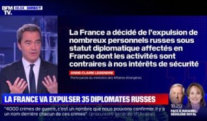 Guerre en Ukraine: la France va expulser 35 diplomates russes