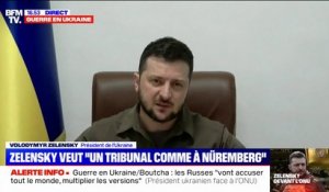Ukraine: Volodymyr Zelensky veut une instance "équivalente à Nuremberg" pour juger les responsables