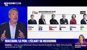 Sondage BFMTV - L'écart se resserre entre Emmanuel Macron et Marine Le Pen à l'approche du premier tour