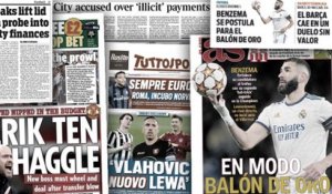 Manchester City plongé dans une affaire de paiements illégaux, Benzema déjà favori pour le Ballon d'Or