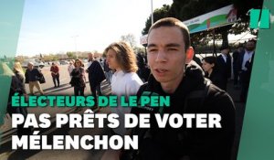 On a parlé de Jean-Luc Mélenchon au meeting de Marine Le Pen