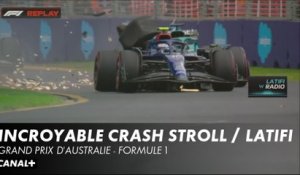 Incroyable crash incident entre Stroll et Latifi - Grand Prix d'Australie - F1