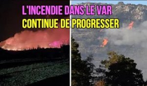L'incendie dans le Var continue de progresser, les flammes ont parcouru 30 hectares