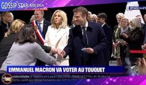 Brigitte Macron : son look chic et sobre pour aller voter aux côtés de son mari