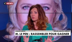 Coralie Dubost : «Marine Le Pen a caché pendant des mois tout ce qu’elle propose sur l’immigration, elle ne l’assume pas, quand vous l’écoutez on dirait qu’elle se présente comme une candidate socialiste»