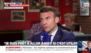 Emmanuel Macron sur la guerre en Ukraine: "Je suis prêt à aller à Kiev (...) si cette visite permet de déclencher quelque chose"