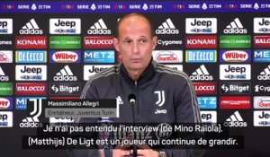 Juventus - Massimiliano Allegri ne ferme pas la porte à de Ligt
