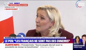 "Il n'y a pas de journalistes chez Quotidien" : Marine Le Pen assume de choisir les journalistes accrédités à la suivre