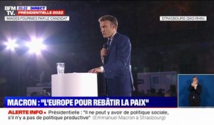 Emmanuel Macron, à propos de la guerre en Ukraine: "C'est par l'Europe que nous bâtirons la paix"