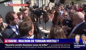 "J'enseigne tous les jours la République et je n'ai aucune raison de voter pour vous, c'est un gros problème": Au Havre, Emmanuel Macron interpellé par un professeur d'histoire
