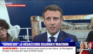 Emmanuel Macron: "Le terme de 'génocide' est défini juridiquement, ça ne doit pas être un terme politique"